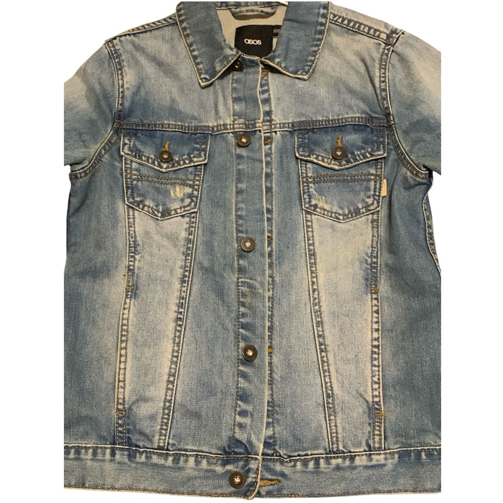 ASOS Jean Jacket Distressed - XXXS - Picture 4 of 7
